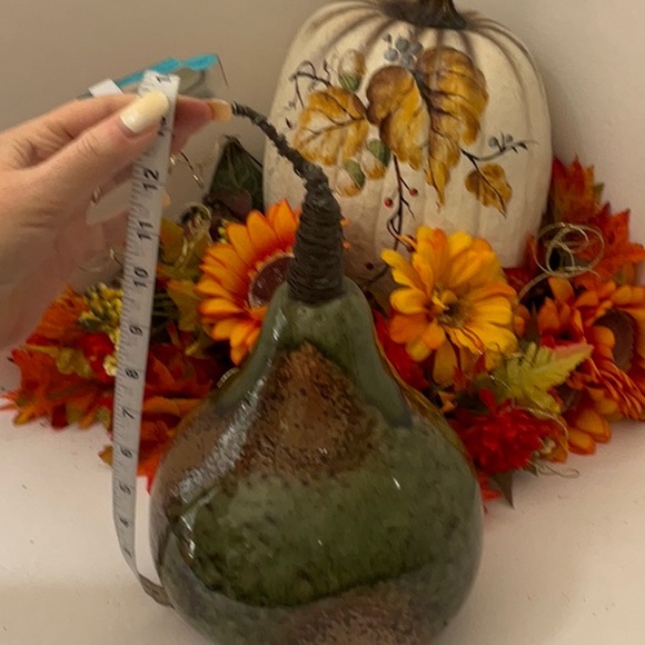 GLASS ACORN WITH WIRE STEM NWOT - Picture 5 of 6